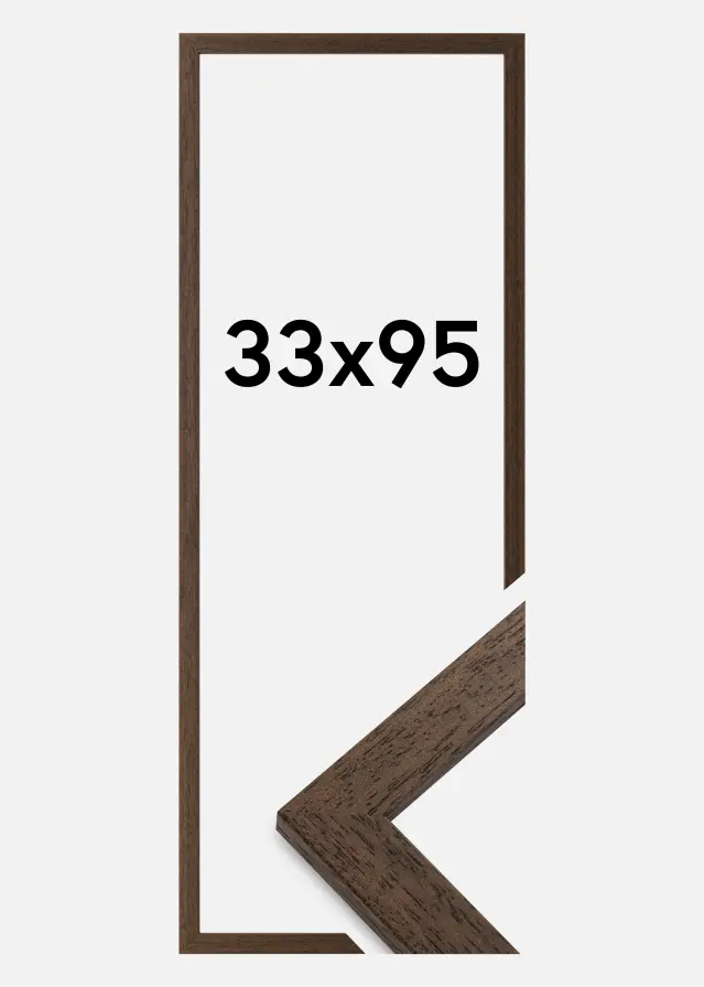 Rám Brown Wood Akrylové sklo (Plexisklo) 33x95 cm