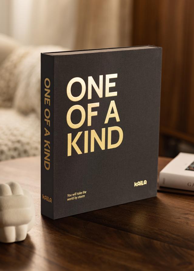 KAILA ONE OF A KIND Black - Coffee Table Photo Album (60 Cierna Strany)