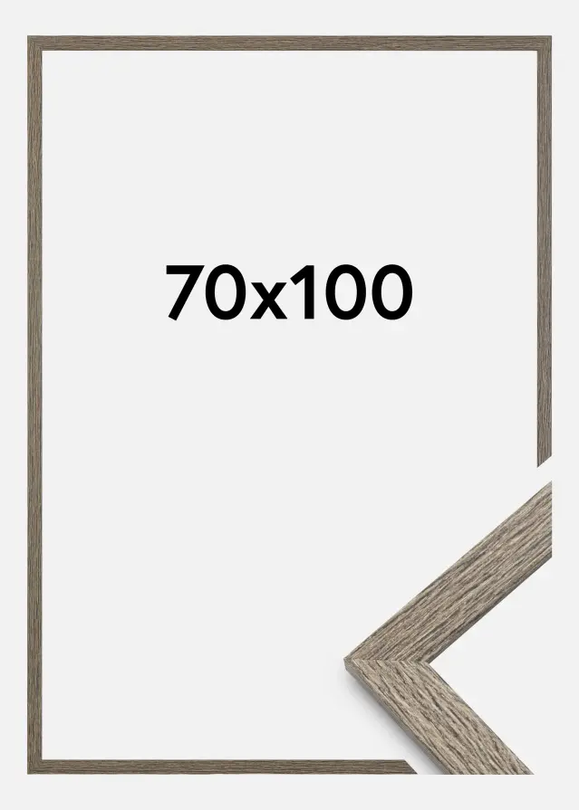 Rám Štýlová Akrylové sklo (Plexisklo) Dark Grey Oak 70x100 cm