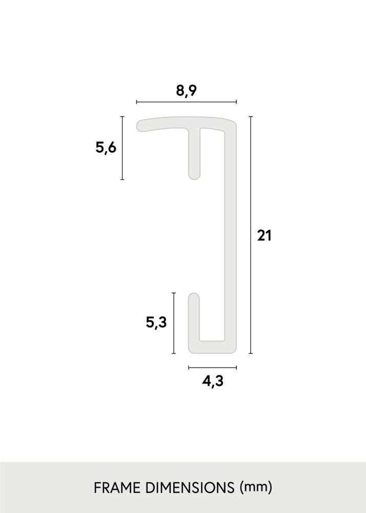 Rám Plagát Frame Aluminum Strieborná 10x15 cm