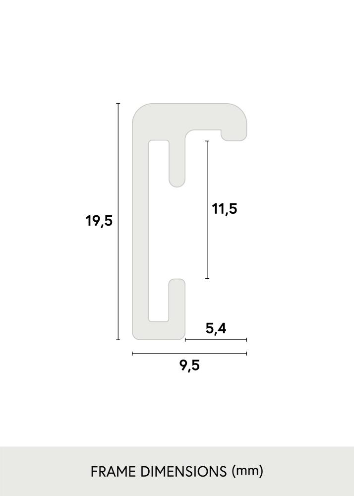 Rám Nielsen Prémium Classic Cierny matný 20x30 cm