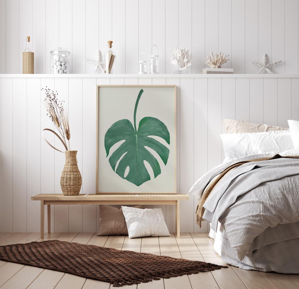 Monstera Aqua Plagát