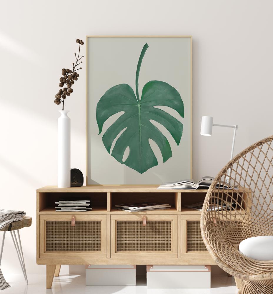 Monstera Aqua Plagát