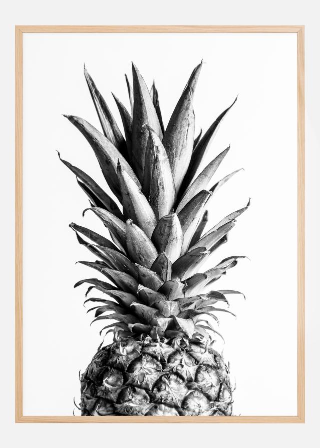 Pineapple Bw Plagát