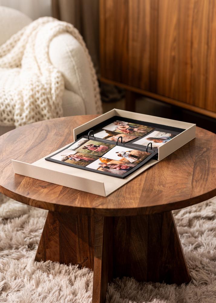 KAILA HAPPILY EVER AFTER Creme - Coffee Table Photo Album (60 Cierna Sidor)