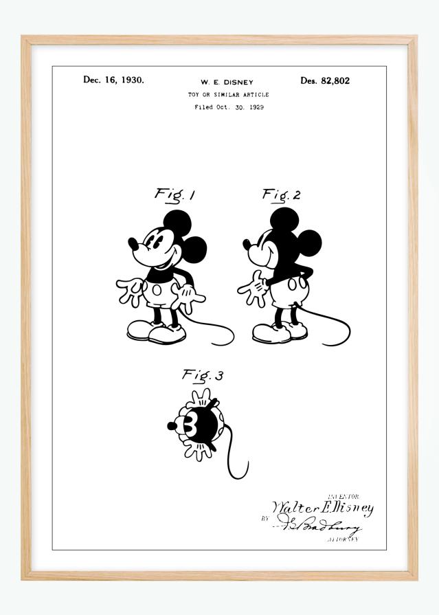 Motív patentov - Disney - Mickey Mouse Plagát