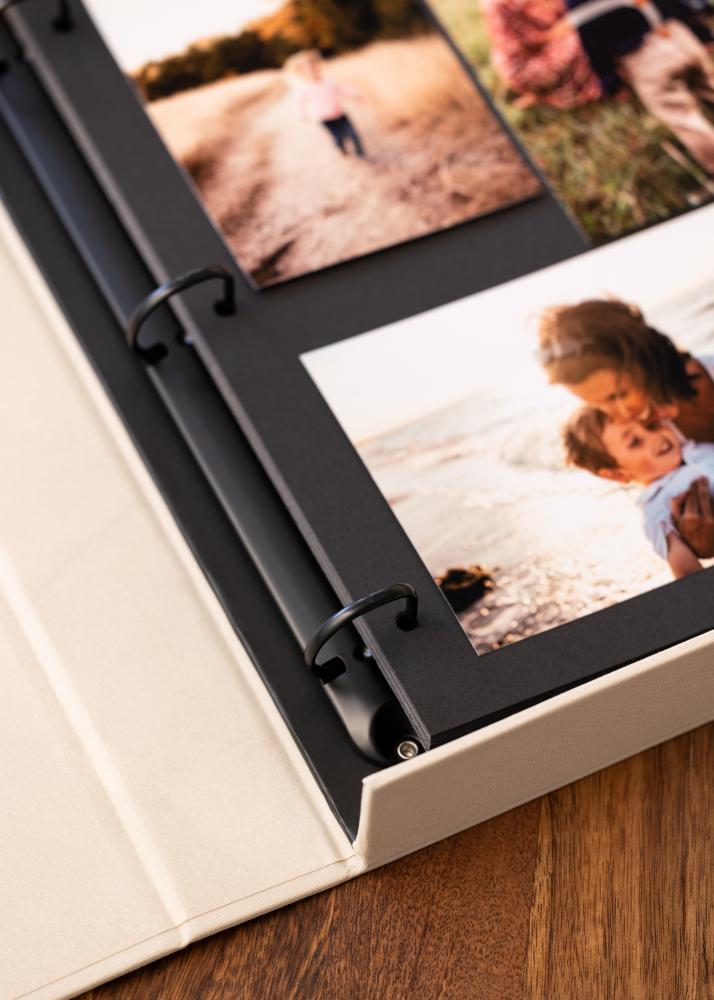 KAILA OUR WEDDING Creme - Coffee Table Photo Album (60 Cierna Strany)