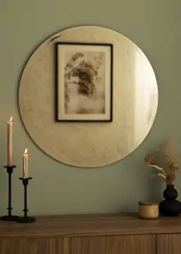 KAILA Okrúhly Zrkadlo Dark Bronze Deluxe 70 cm Ø