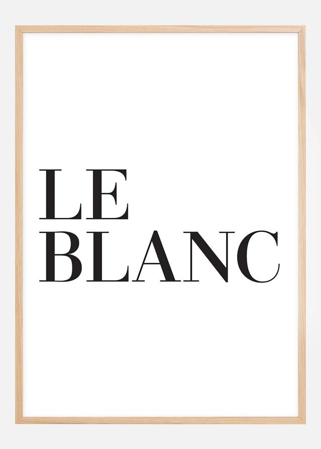 Le blanc Plagát