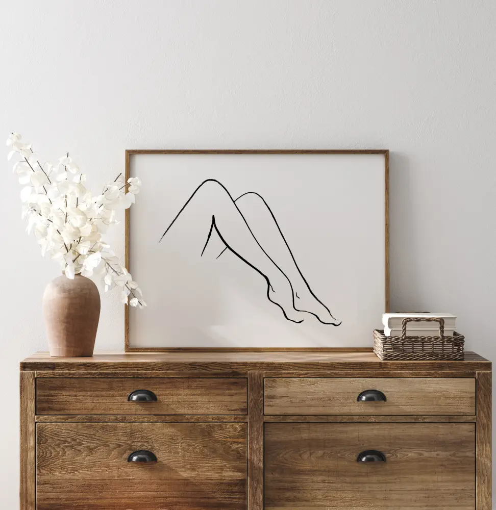 Minimalistic Female Lines Plagát