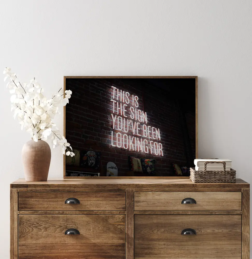 The sign Plagát