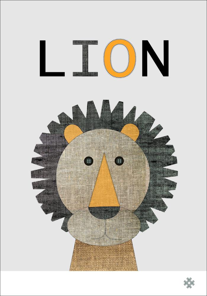 Fabric lion Plagát