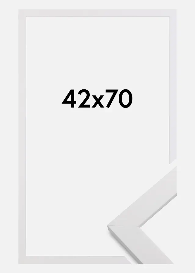 Rám White Wood 42x70 cm