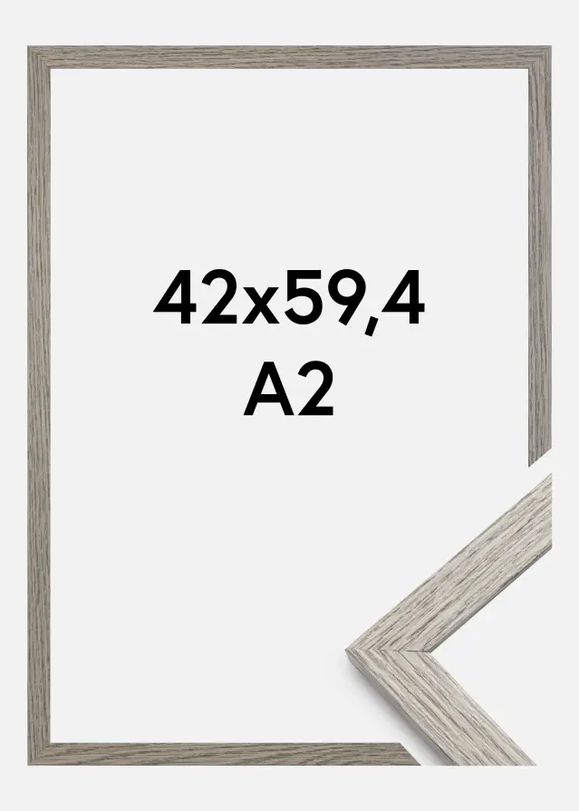Rám Štýlová Akrylové sklo (Plexisklo) Grey Oak 42x59,4 cm (A2)