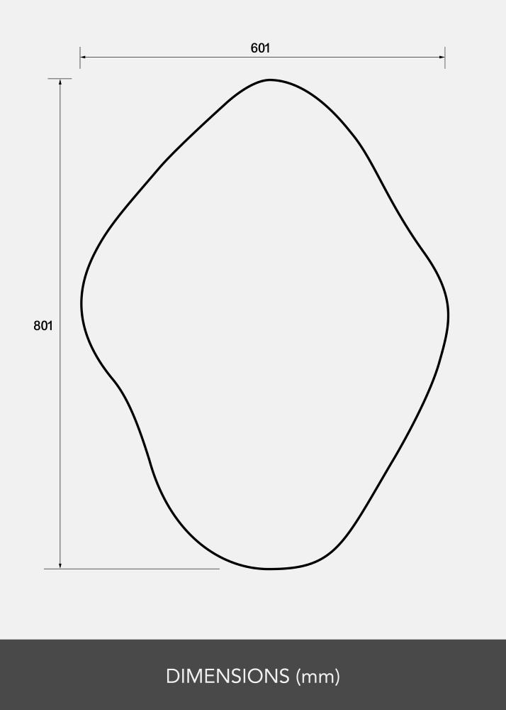 Zrkadlo Biface 60x80 cm