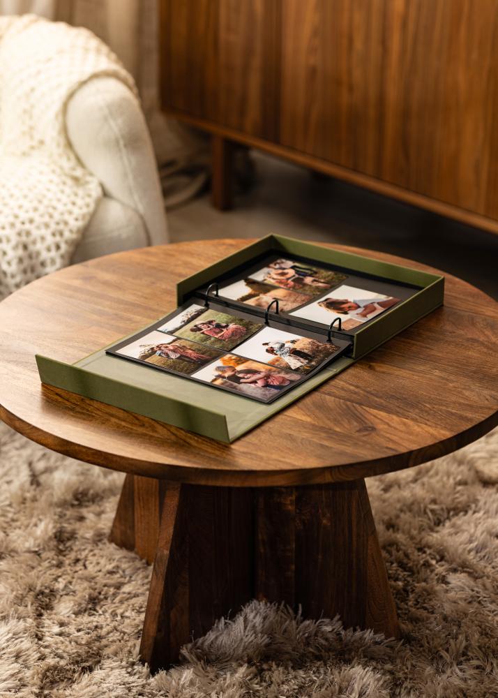 KAILA XOXO Olive - Coffee Table Photo Album (60 Cierna Strany / 30 listov)