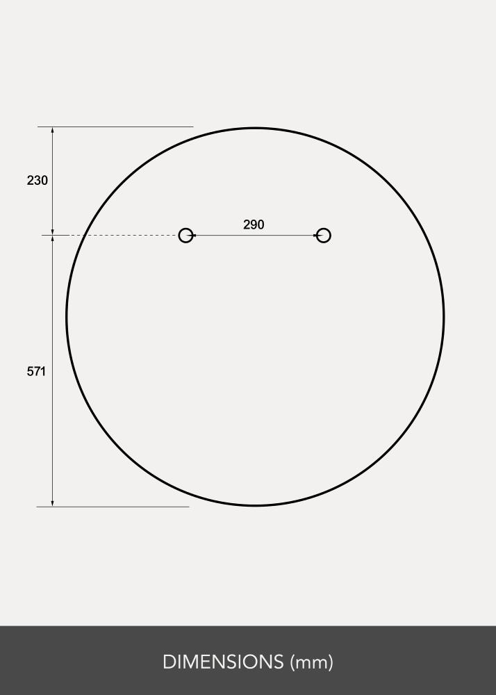 Zrkadlo Okrúhly 80 cm Ø - Selected By BGA