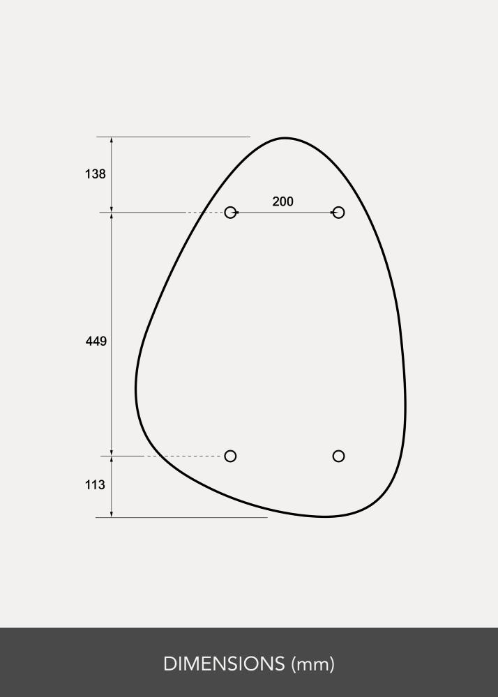 Zrkadlo Pebble 50x70 cm - Selected By BGA