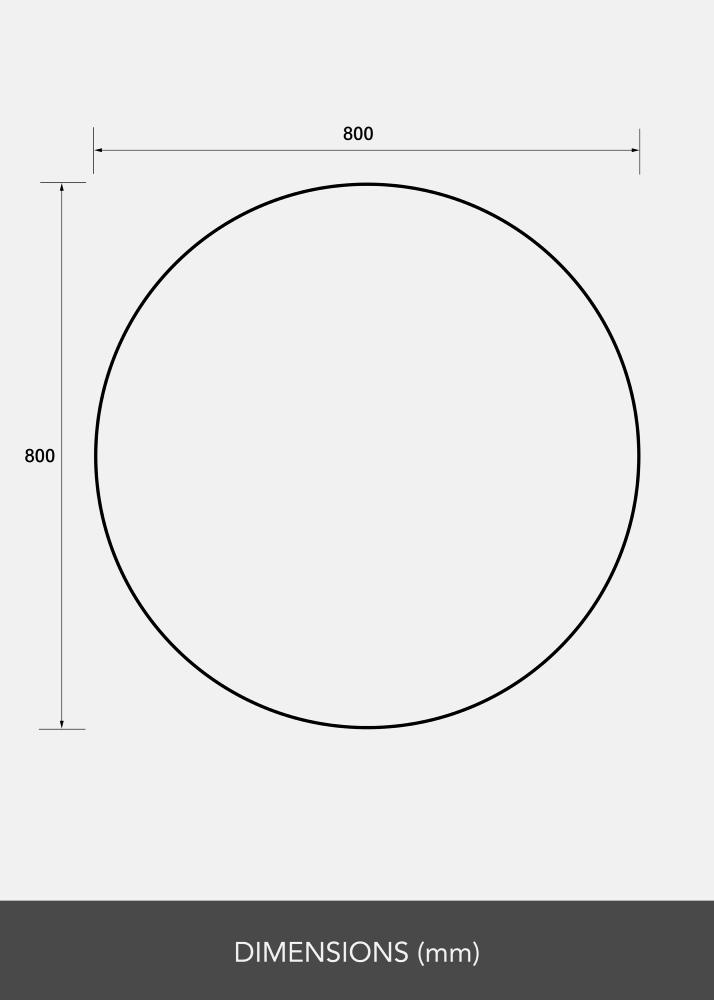 Zrkadlo Ring LED 80 cm Ø