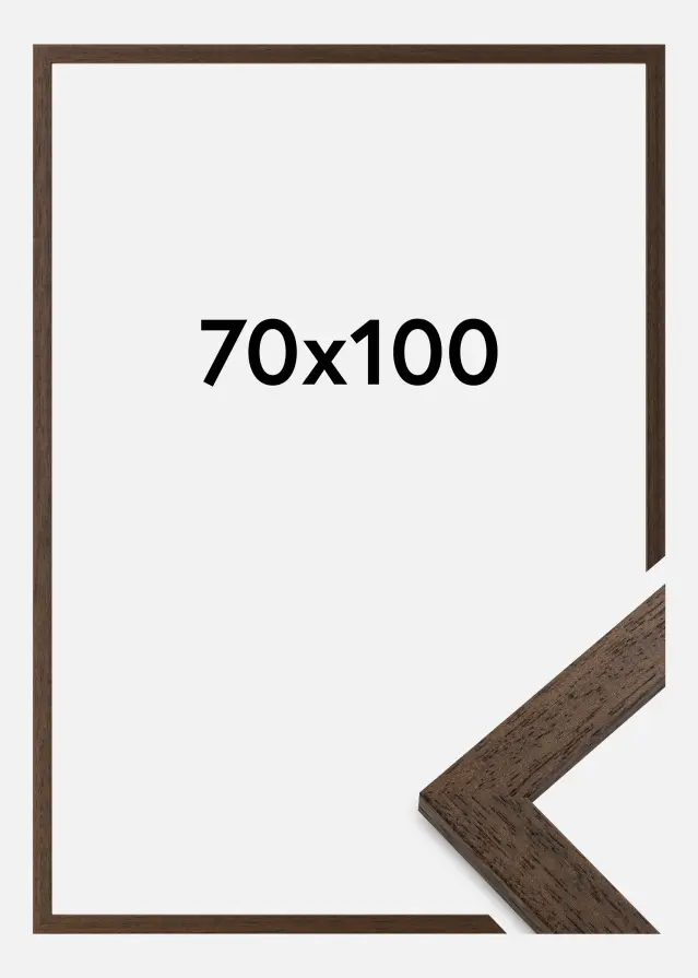 Rám Brown Wood Akrylové sklo (Plexisklo) 70x100 cm