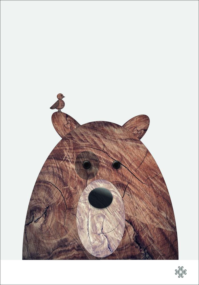 Wood bear Plagát