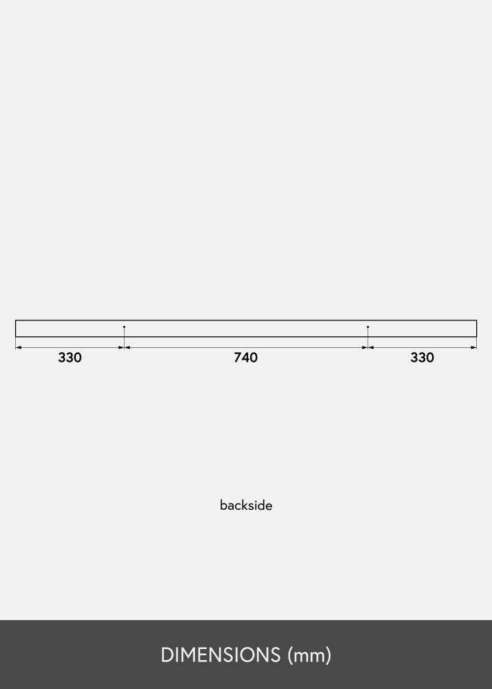 Polica na obrazy Cierna 140 cm