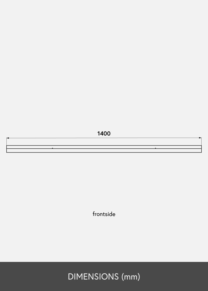 Polica na obrazy Cierna 140 cm