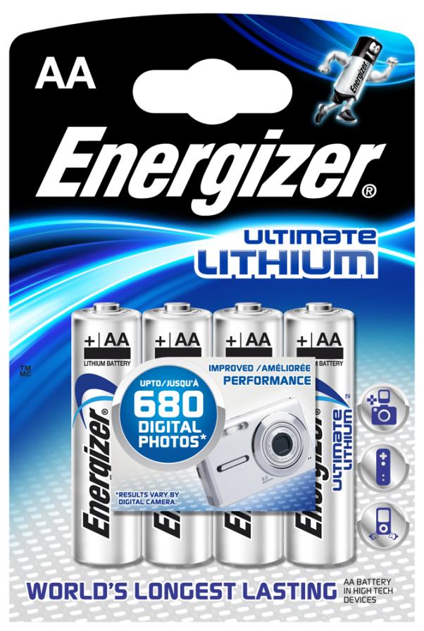 Energizer Ultimate Lítium AA 4 ks v balení