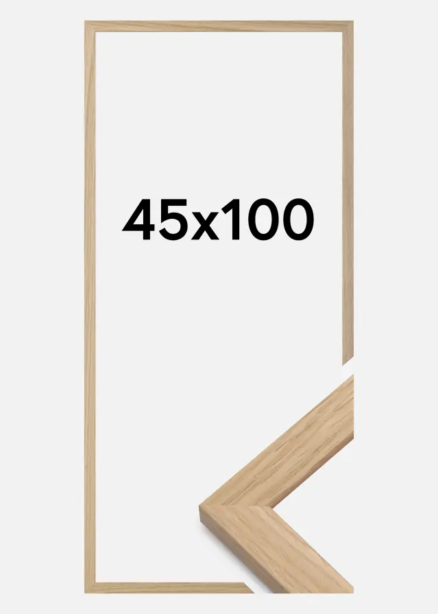 Rám Oak Wood Akrylové sklo (Plexisklo) 45x100 cm
