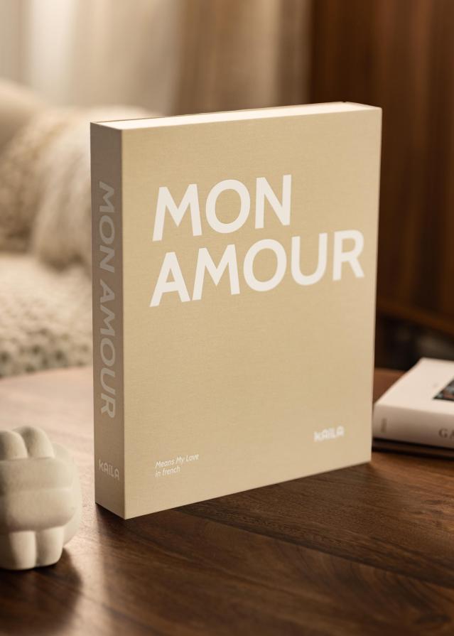 KAILA MON AMOUR - Coffee Table Photo Album (60 Cierna Strany / 30 listov)