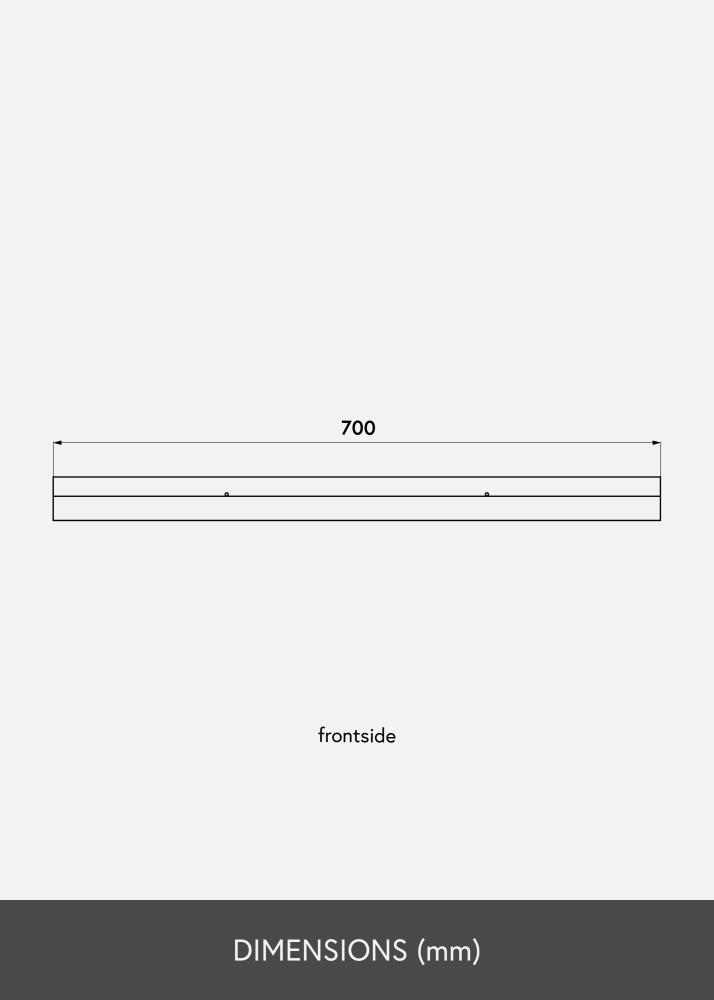 Polica na obrazy Cierna 70 cm