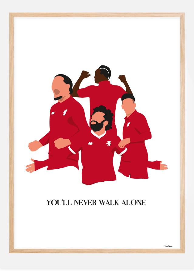 You Will Never Walk Alone-Liverpool Players Plagát