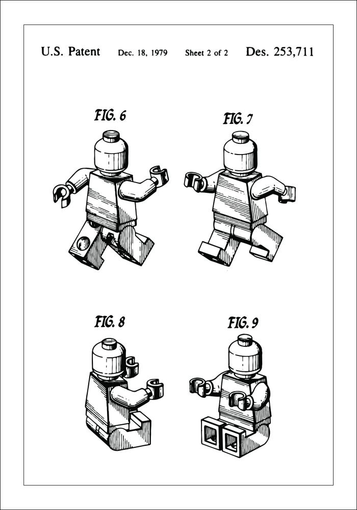 Motív patentov - Lego II Plagát