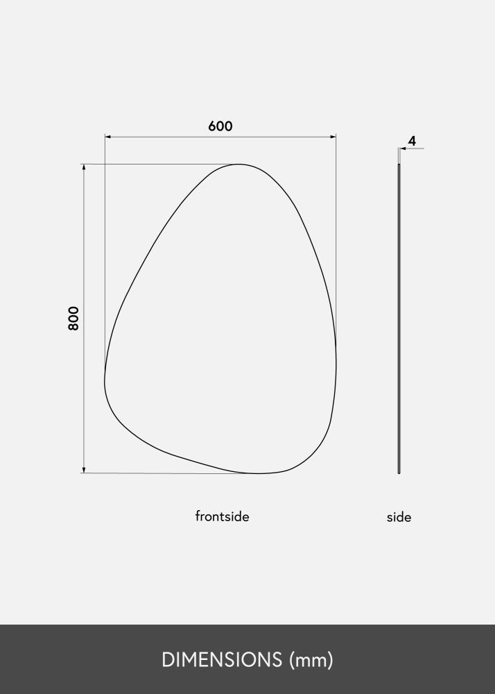 KAILA Zrkadlo Shape I 60x80 cm