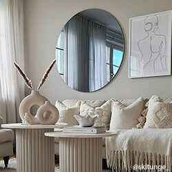 Okrúhle zrkadlo 110 cm Ø